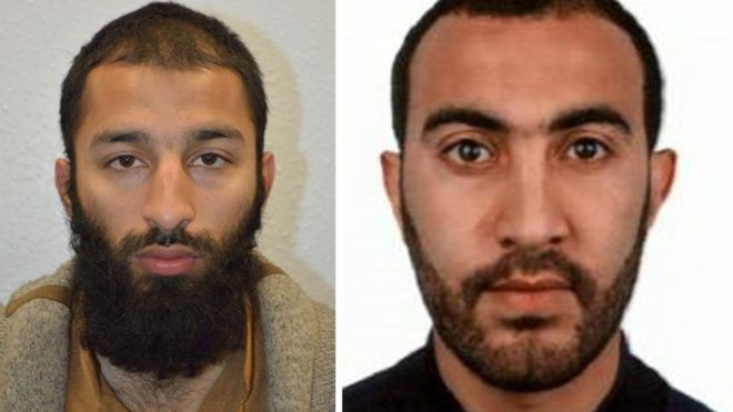 Khuram Shazad Butt (izquierda) y Rachid Redouane (derecha), responsables del atentado en Londres.
