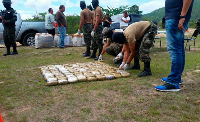 Droga incinerada