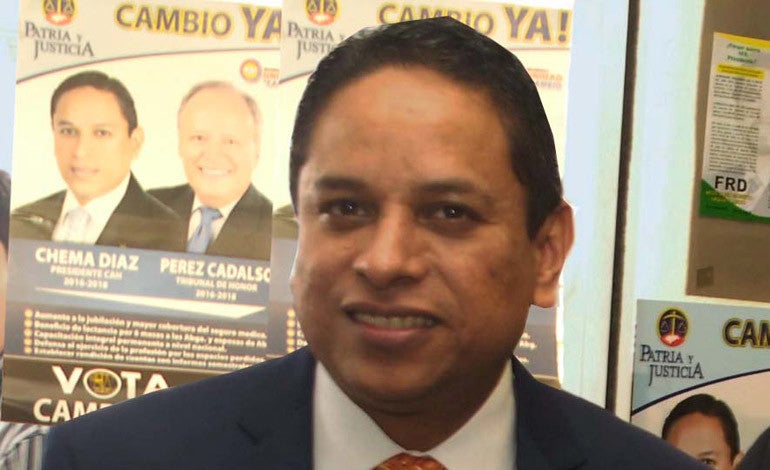 José María Díaz, presidente del Colegio de Abogados de Honduras