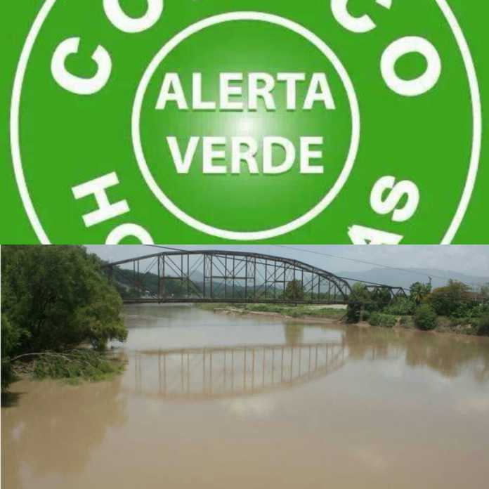 alerta verde en Río Ulúa