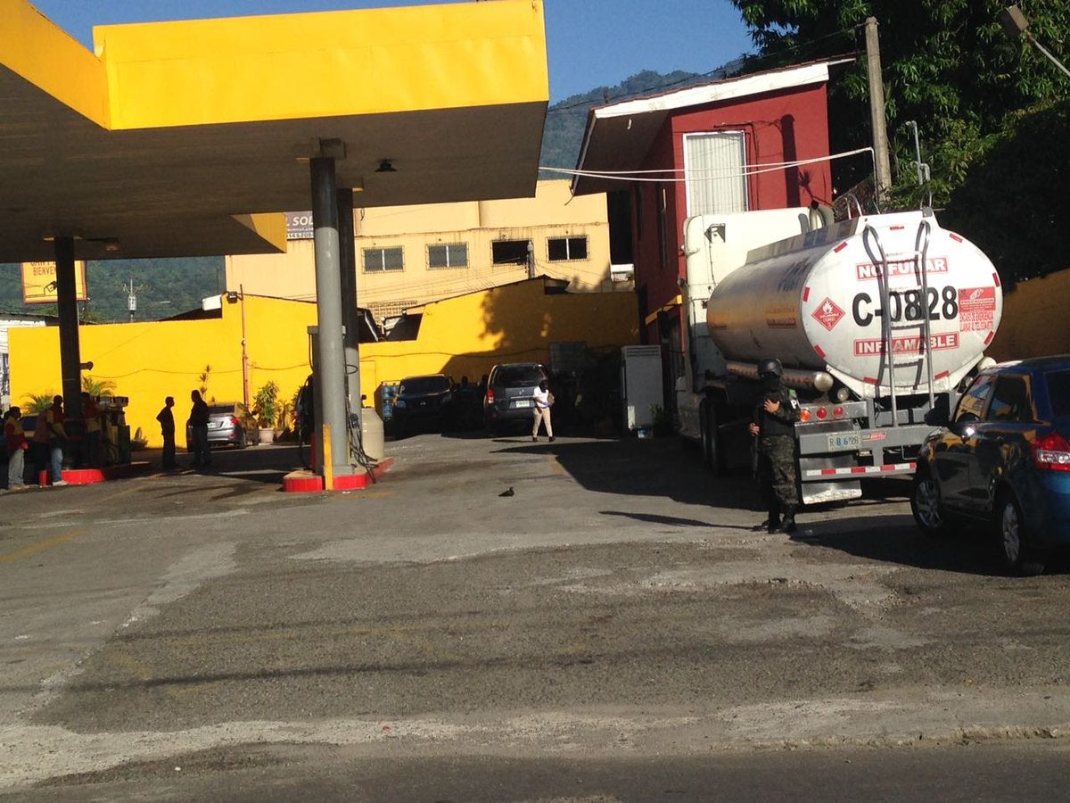 Gasolinera asegurada este lunes en San Pedro Sula