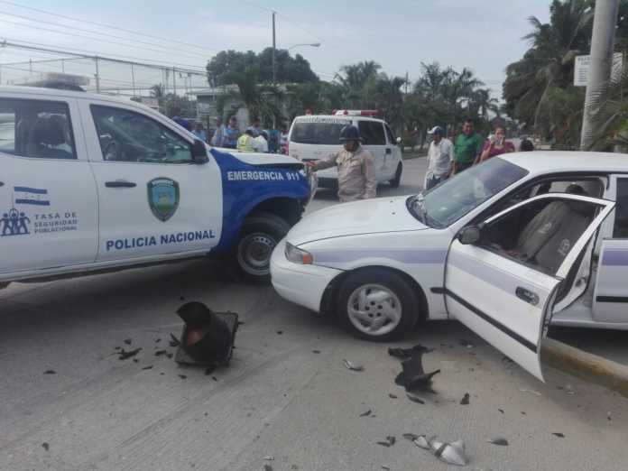 accidente en Puerto Cortés