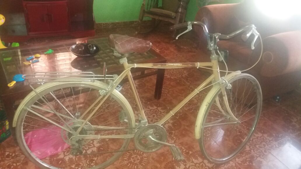 La bicicleta se conserva casi en perfecto estado dentro de su casa