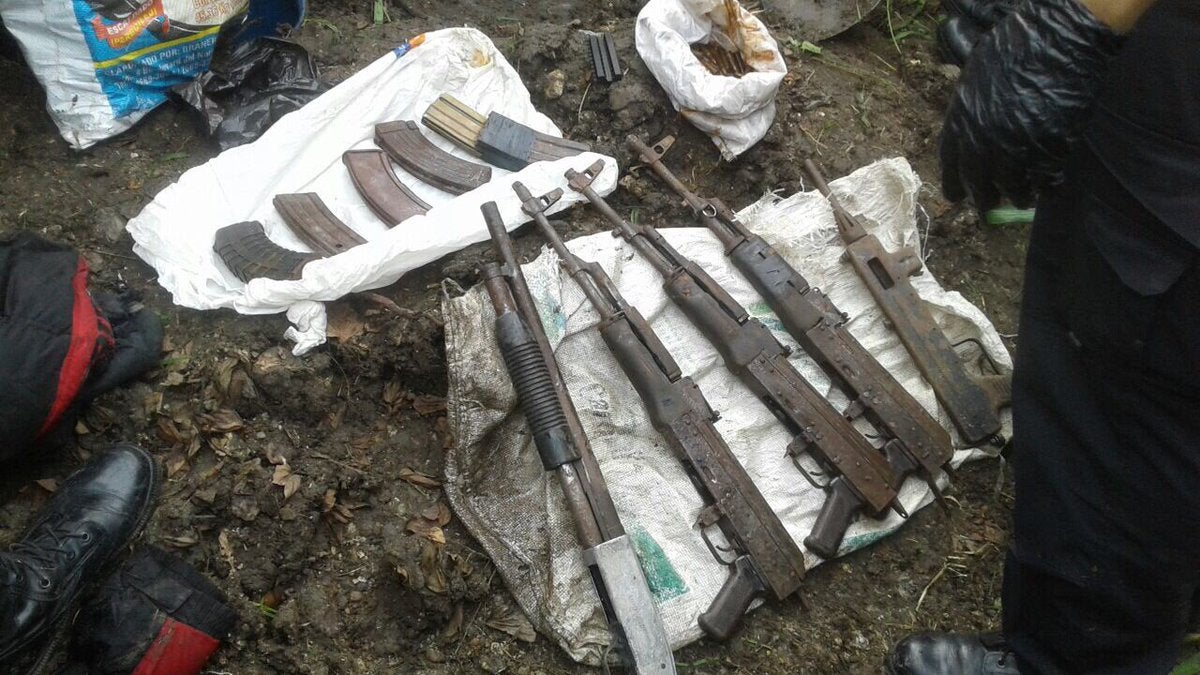 También encontraron armas durante en operativo en Pimienta