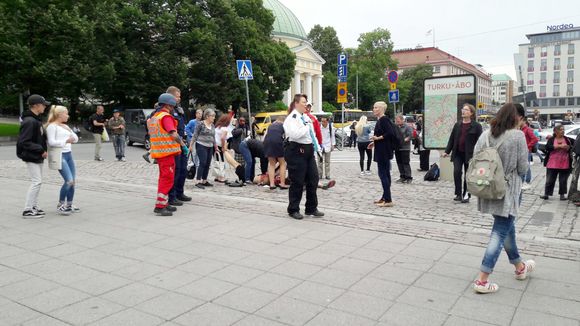 Crisis en el centro de la ciudad finlandesa.