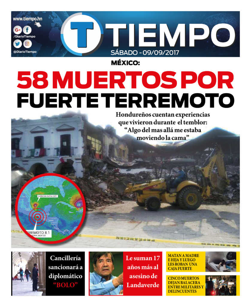 Edición 9 De Septiembre 2017 Tiempohn Noticias De última Hora Y Sucesos De Honduras 2294