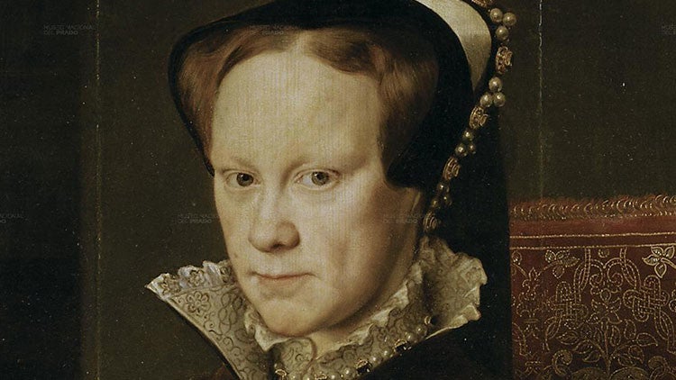 Retrato de la reina María I de Inglaterra (1516-1558); más conocida como María Tudor.