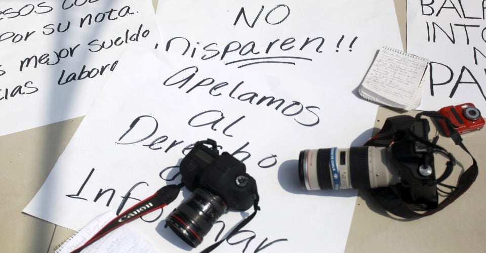 periodistas en Honduras