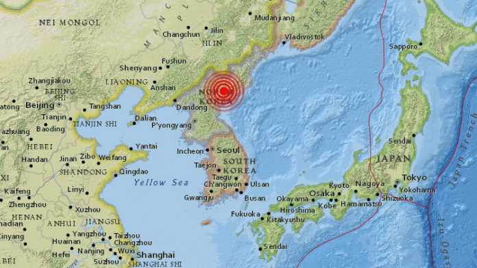 terremoto en Corea