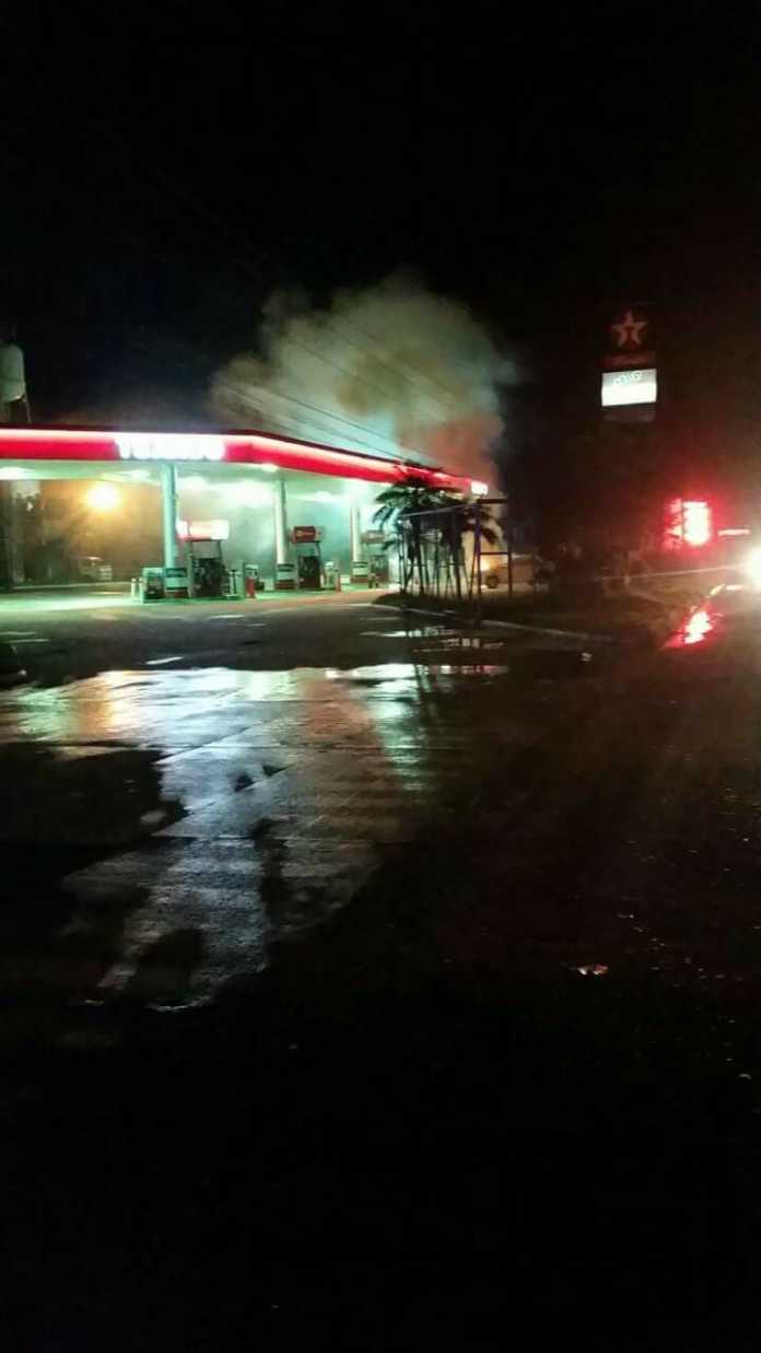 incendio en una gasolinera
