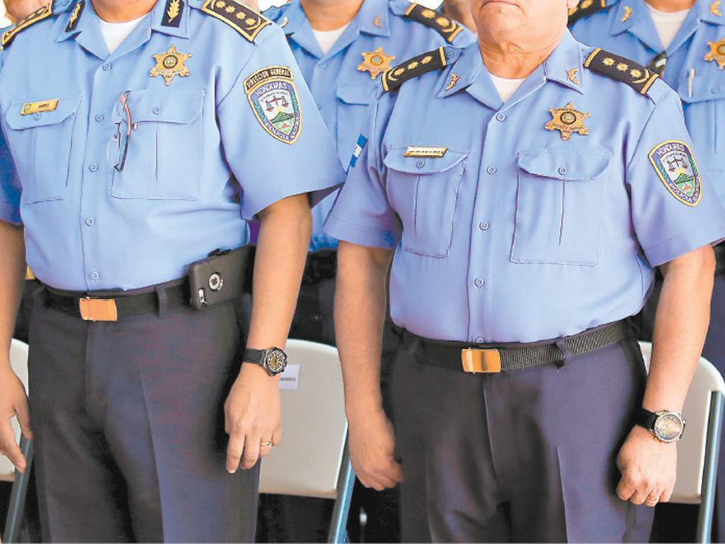 Policías gorditos en Honduras