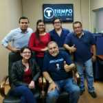 Fernando Fiore con el equipo de Diario Tiempo Digital en San Pedro Sula.