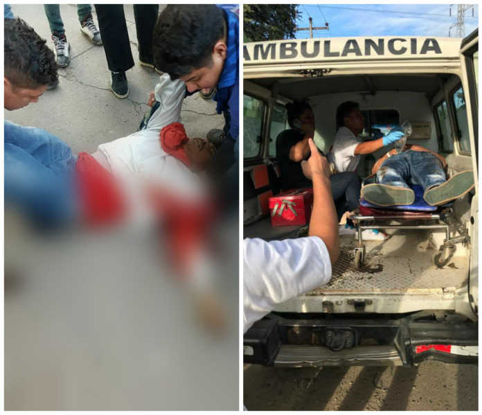 manifestantes heridos en Villanueva