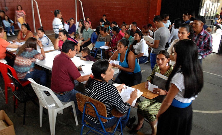 matrícula en centros educativos de Honduras