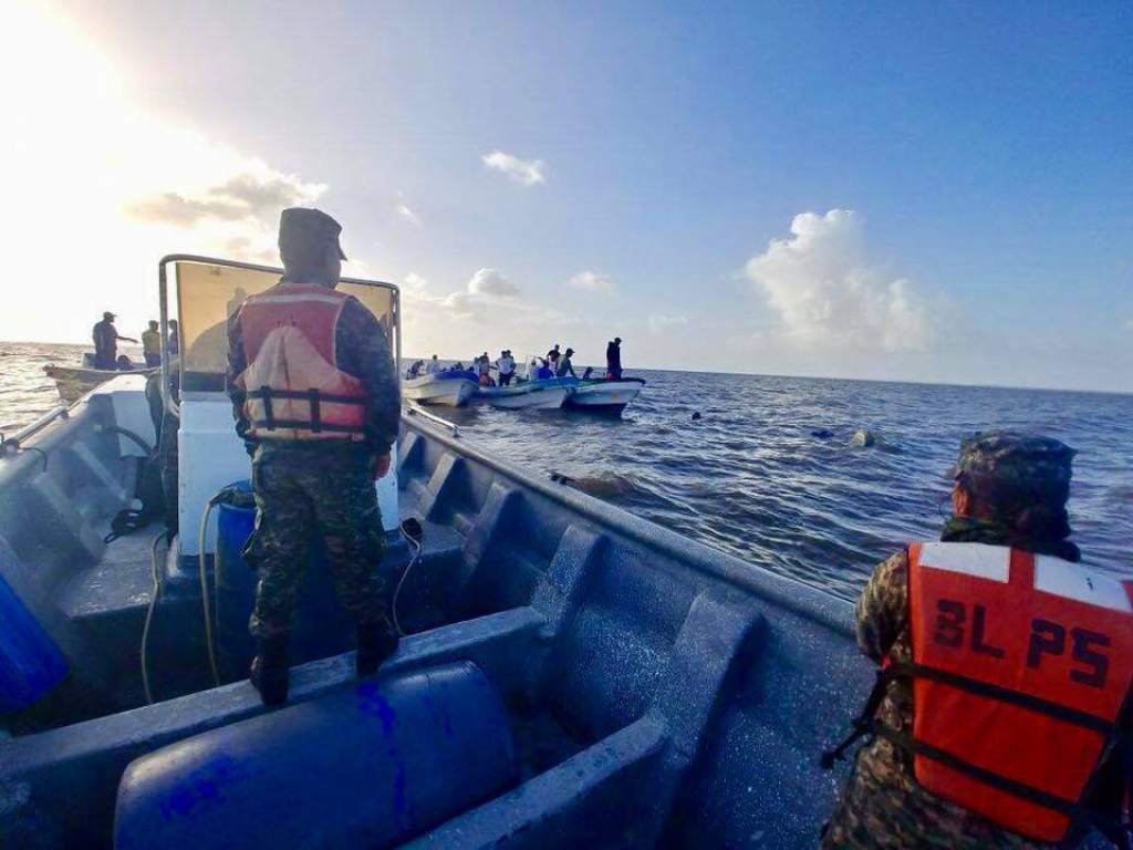 Cuatro pescadores fueron rescatados en el Caribe de Honduras 