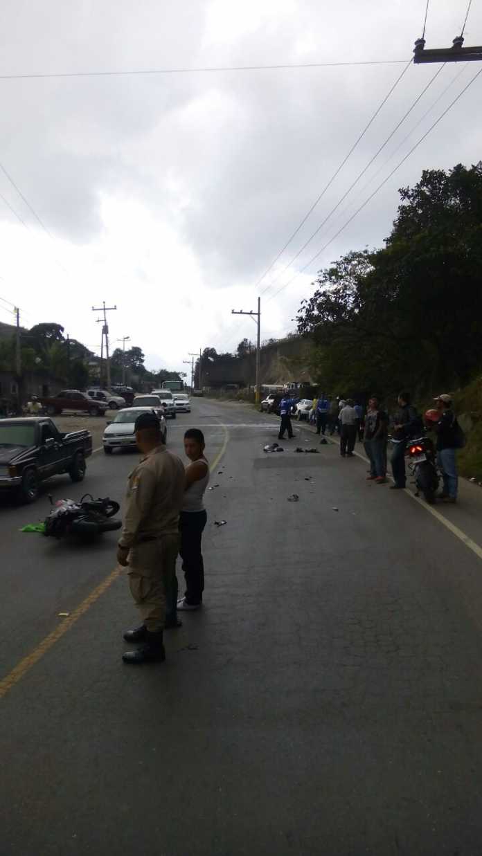 accidente en Santa Rosa de Copán