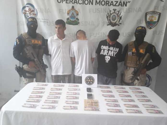 Tres detenidos por el delito de extorsión en San Pedro Sula