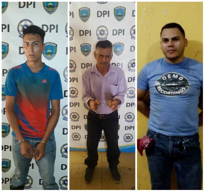 En las últimas hora autoridades de la Policía Nacional detuvieron a tres hombres por diversos delitos que, cometidos contra mujeres y un hombre en la ciudad de El Progreso, Yoro.