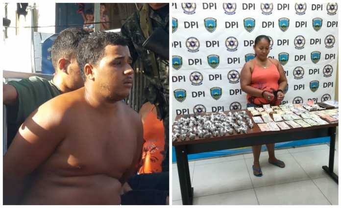 Detenidos en Roatán con droga Detenidos en Roatán con droga