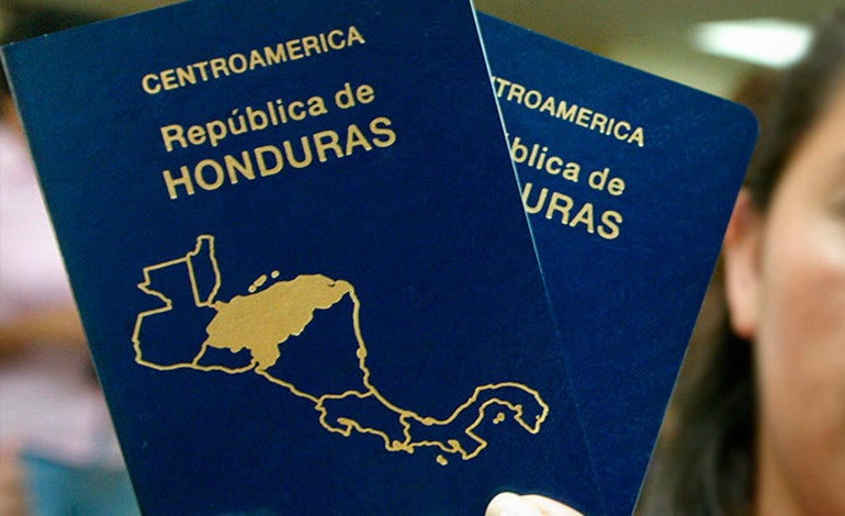 citas de pasaporte en Honduras