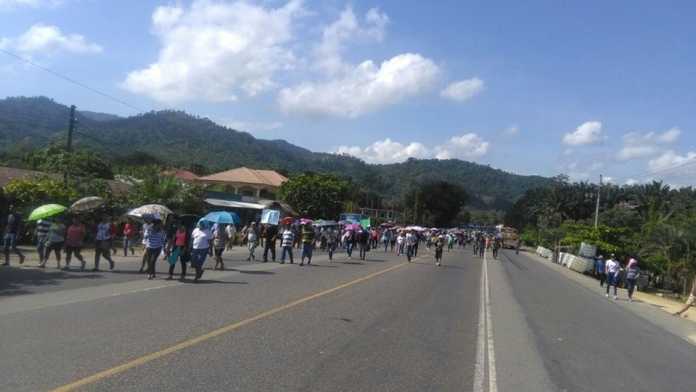 Protestas en Guaymas