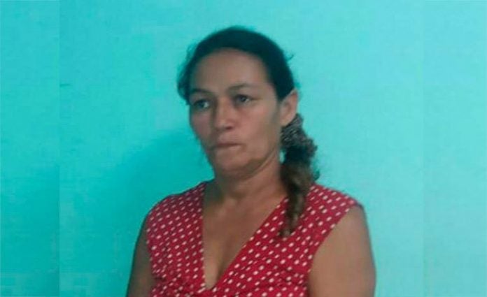 mujer capturada en Copán