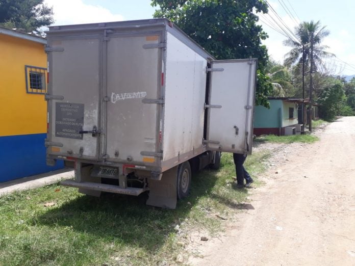 Camión robado en Cofradía