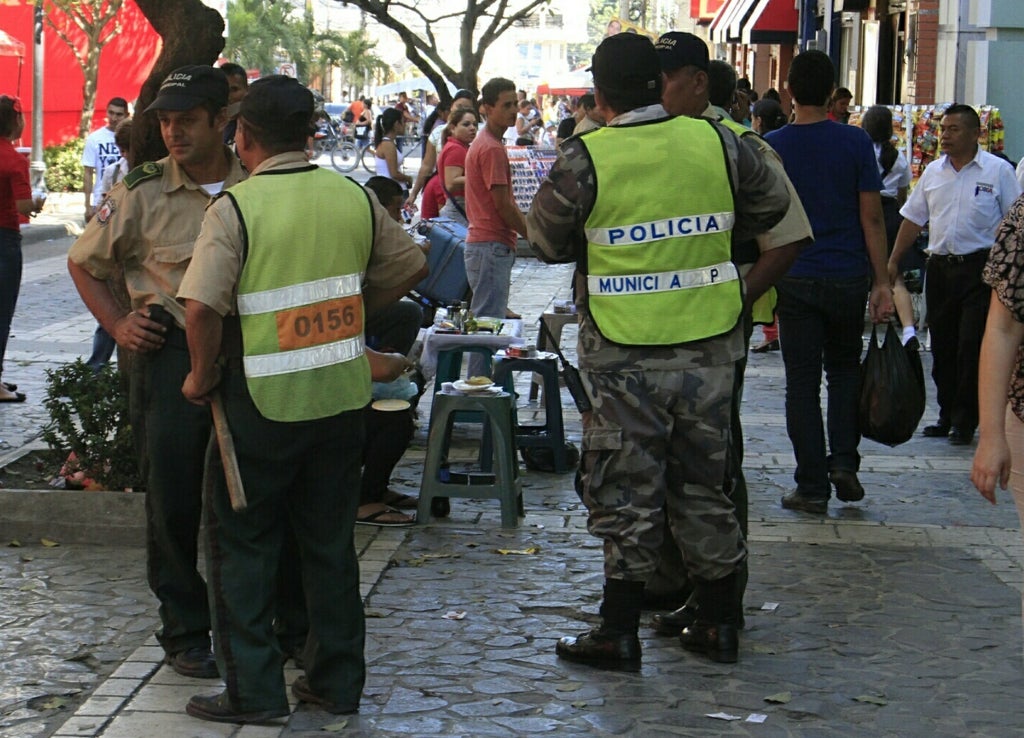 policías municipales heridos en SPS