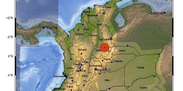 sismo en Colombia