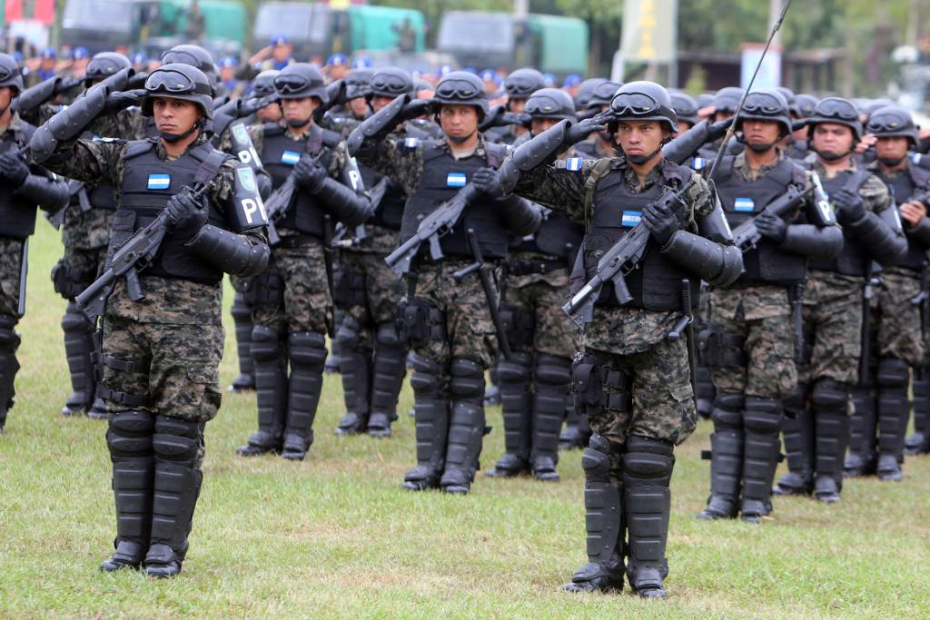 fuerzas policiales en Honduras