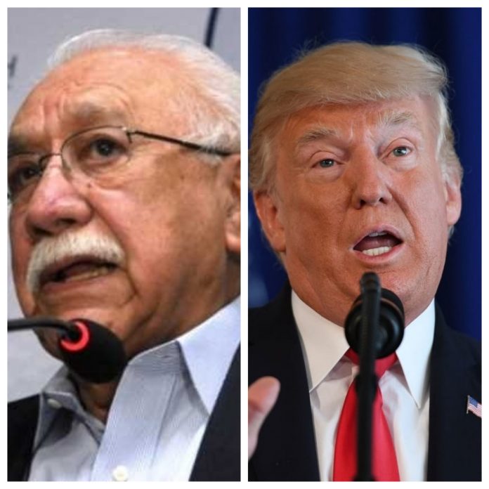 Custodio y Trump caravana de migrantes