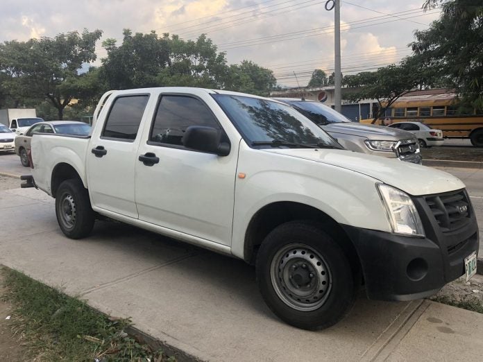 vehículo de guardaespaldas en San Pedro Sula