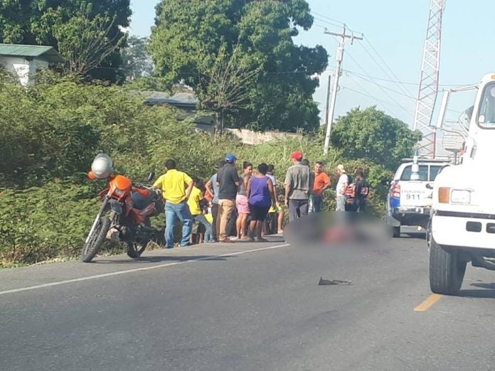mujer misquita atropellada en La Ceiba