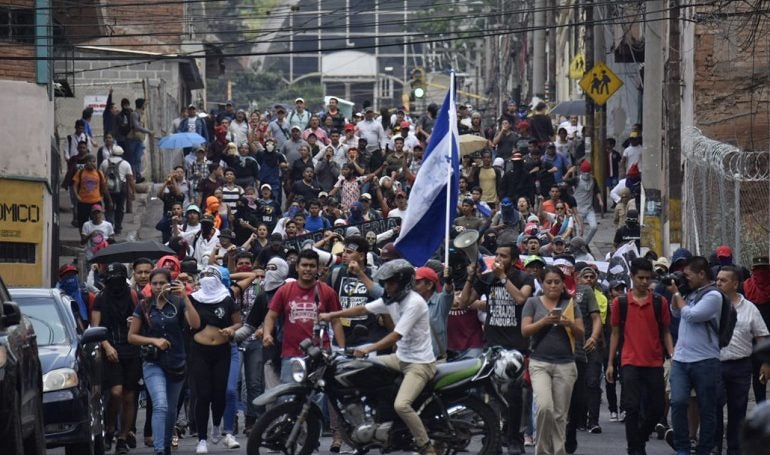 Protestas en Honduras