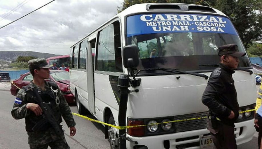 atentados contra transportistas en Tegucigalpa