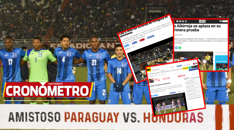 Medios paraguayos aplauden segundo tiempo de Honduras en amistosos contra Paraguay