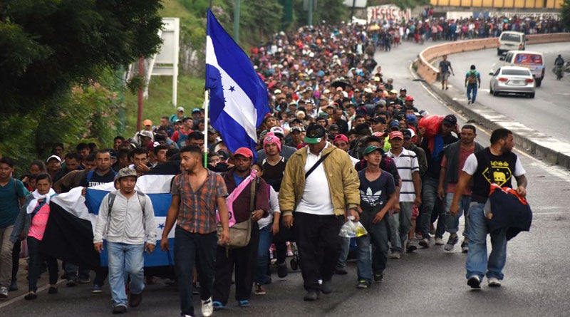 migrantes hondureños