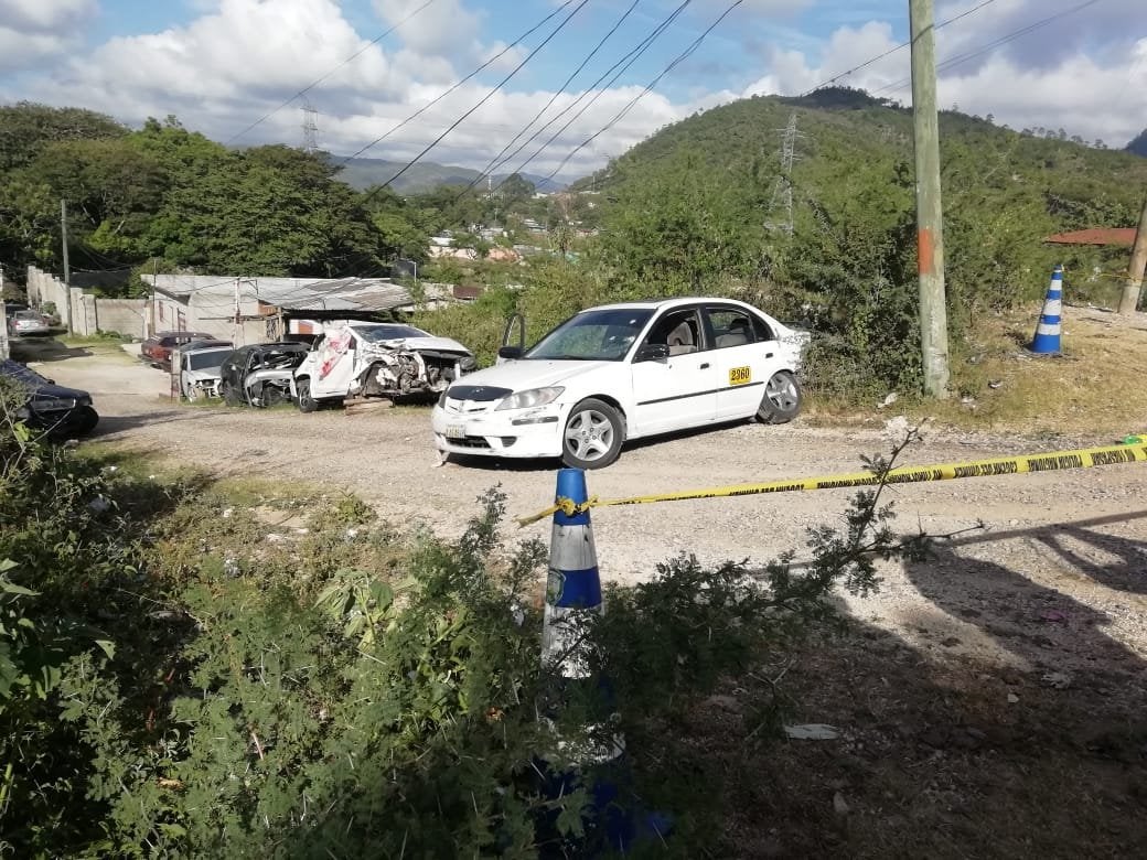 Taxista muerto en la Villeda Morales