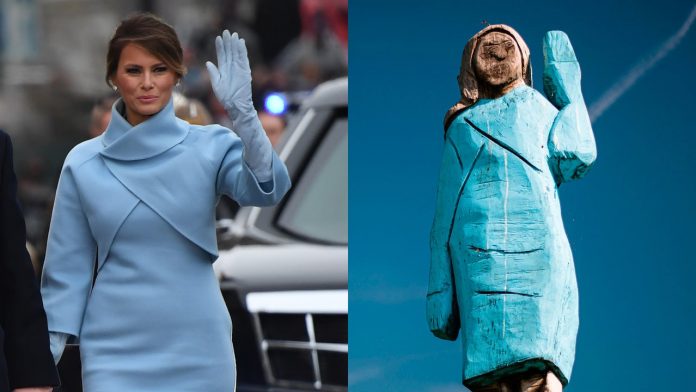 estatua de Melania Trump estatua de Melania Trump