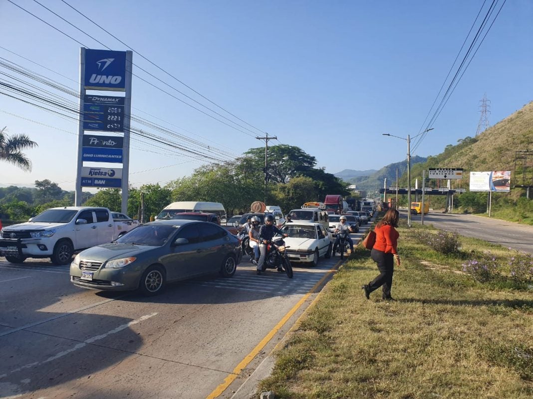 mujer atropellada en Chamelecón