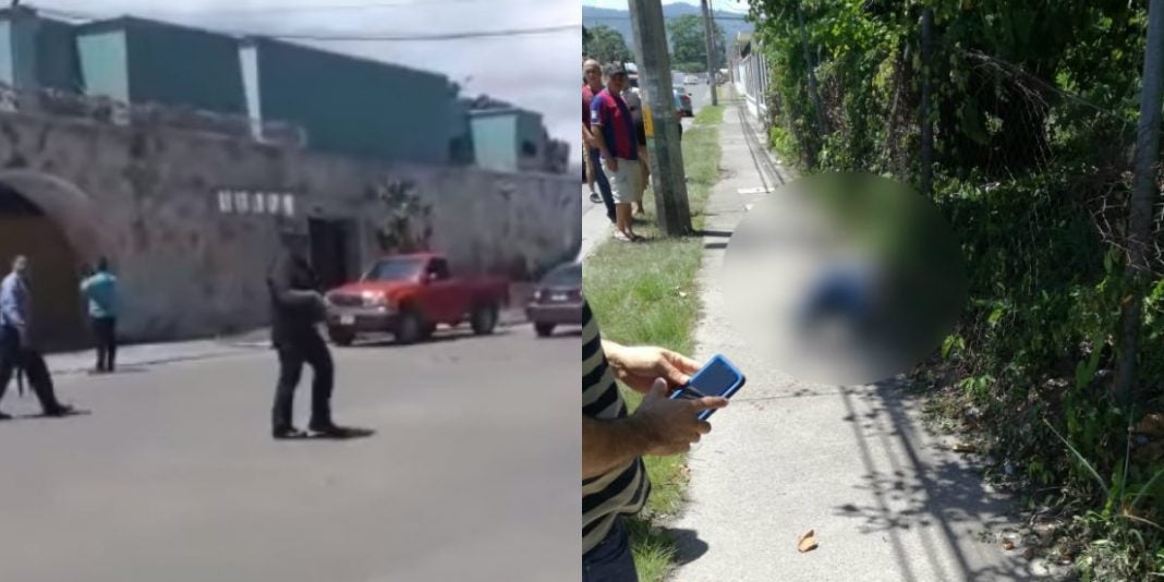 enfrentamiento en La Ceiba