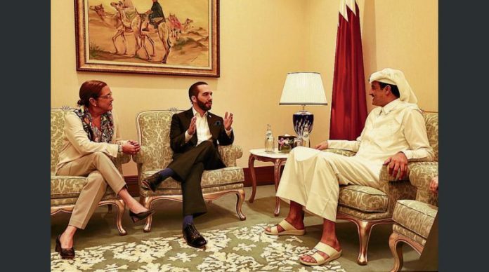 Bukele en Qatar