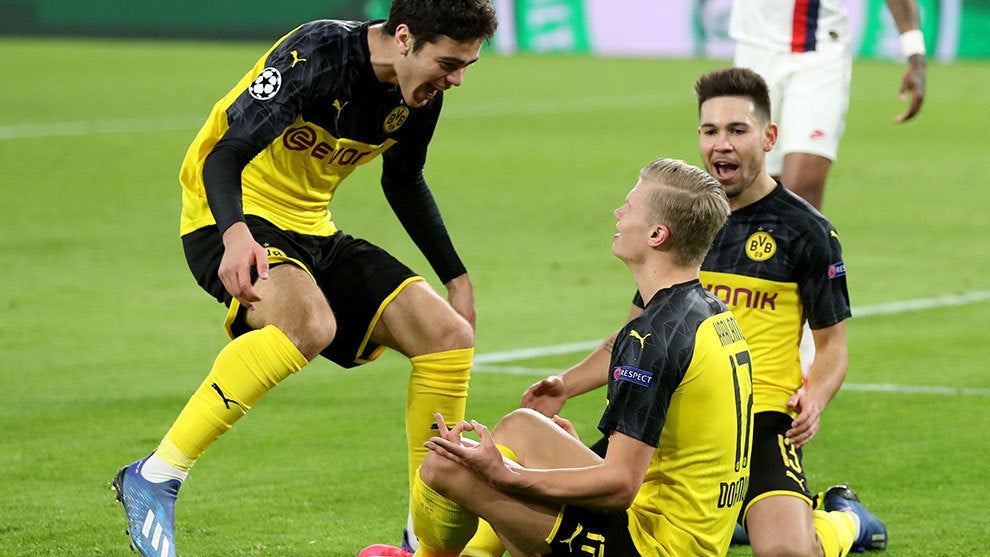 En la noche de Haaland, Dortmund venció al PSG en el Iduna