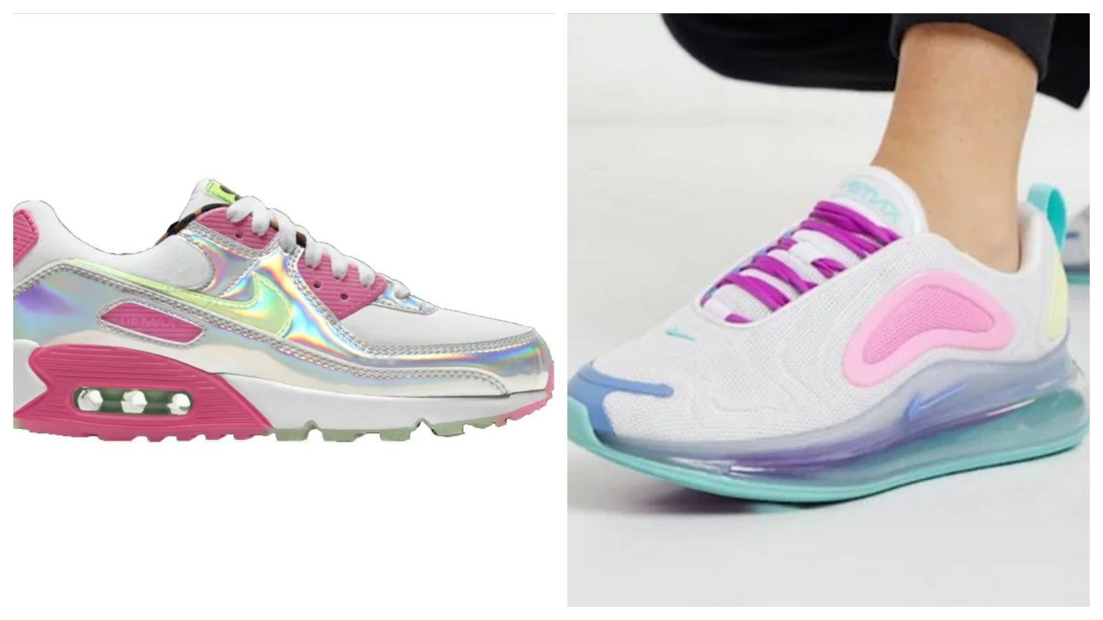 están regreso con las nuevas zapatillas iridiscentes de Nike