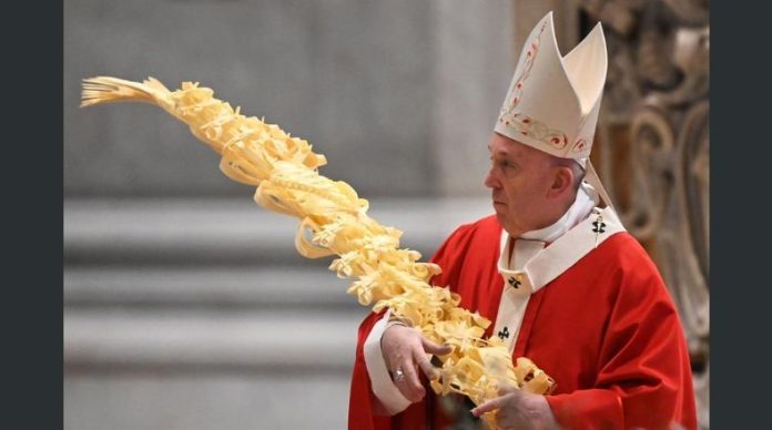 Papa inicia Semana Santa