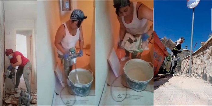 Hondureña albañil en España Hondureña albañil en España