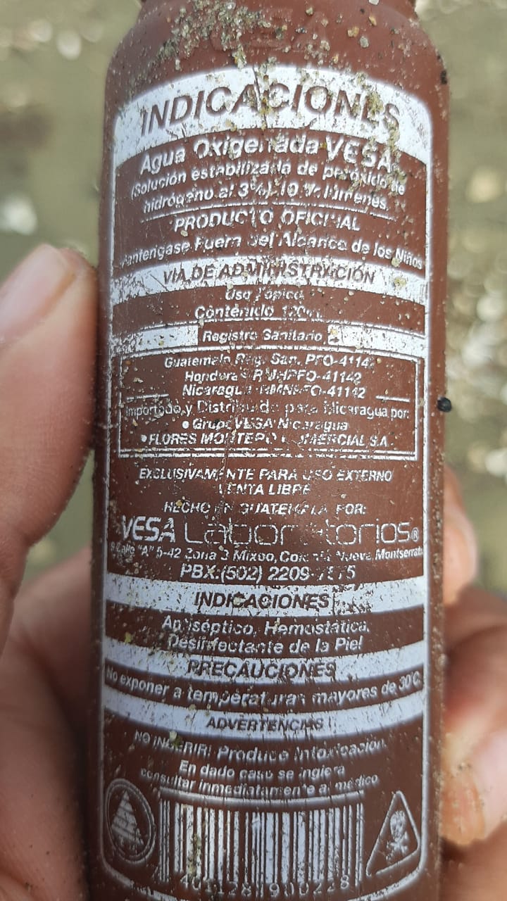 En la etiqueta se puede ver que es un producto utilizado para limpiezas.