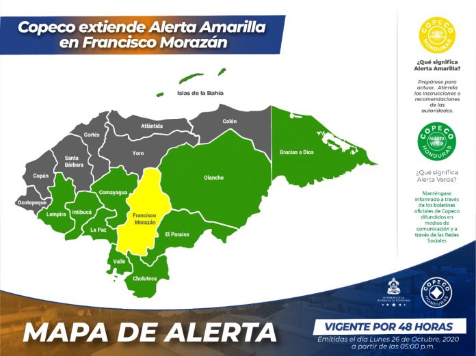 Copeco Alerta Amarilla Copeco Alerta Amarilla