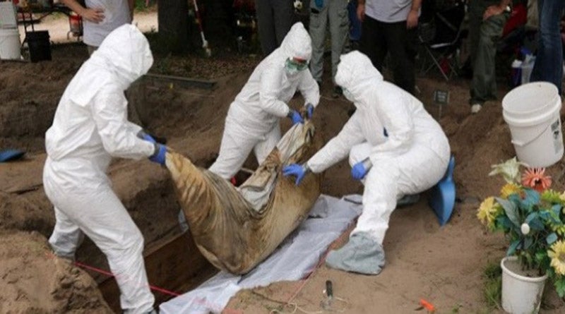 exhumación cuerpos Honduras