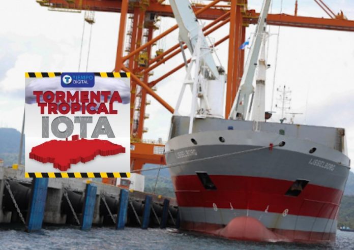 La aduana de Puerto Cortés amplió los horarios de atención para el ingreso de alimentos, esto por precaución al huracán Iota.